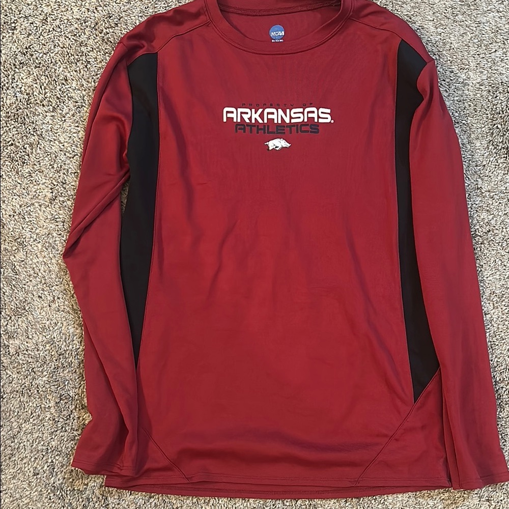 Arkansas Athletics Men's Red Long Sleeve Shirt